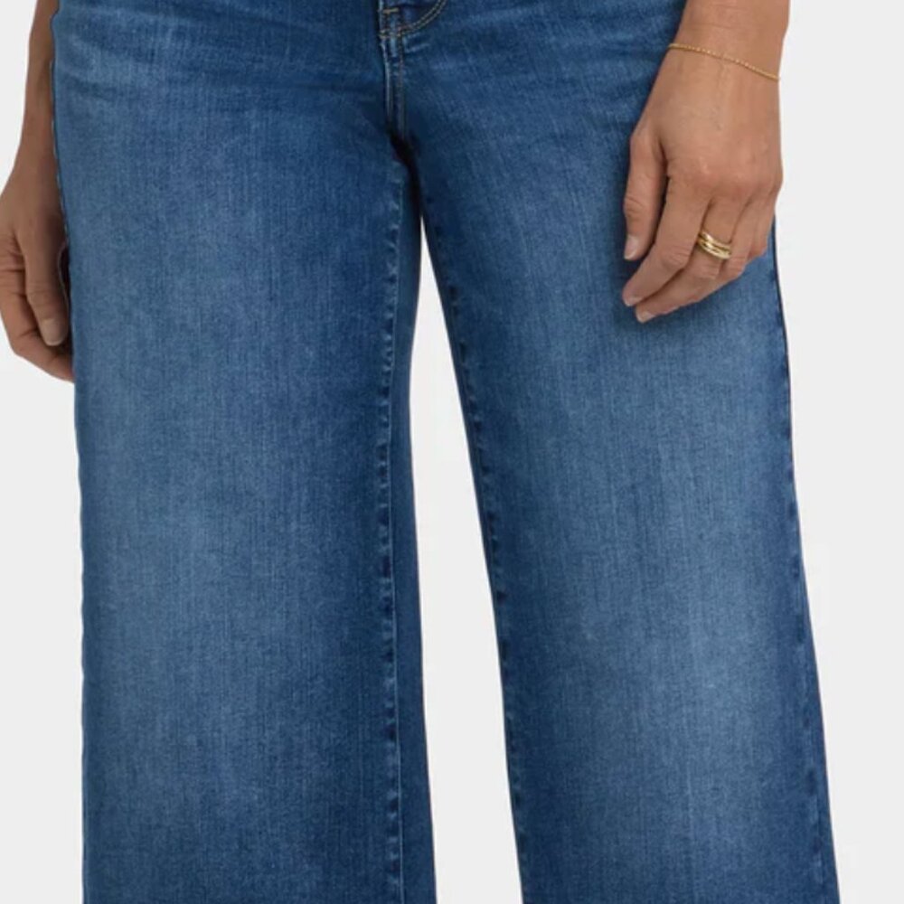 NWT Teresa Wide Leg Ankle Jeans with 3 Inch Hems Sz 00 - Picture 3 of 8